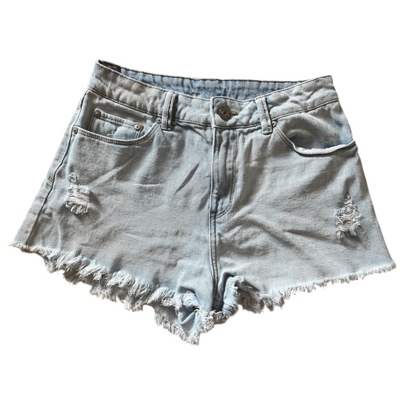 Rewash Light Wash High Waist Denim Shorts | Size 5 - Picture 3 of 8
